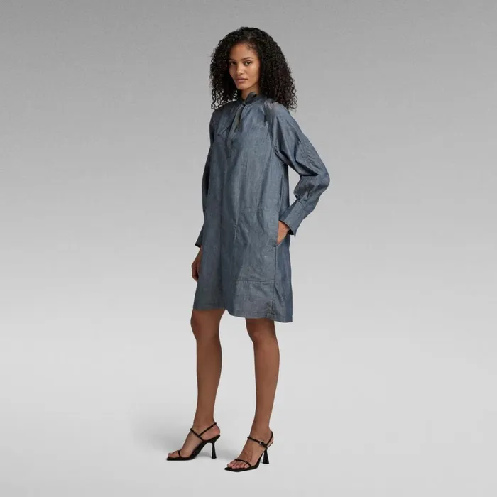 Dresses Women GStar RAW VNeck Tunic Dress Raw Denim