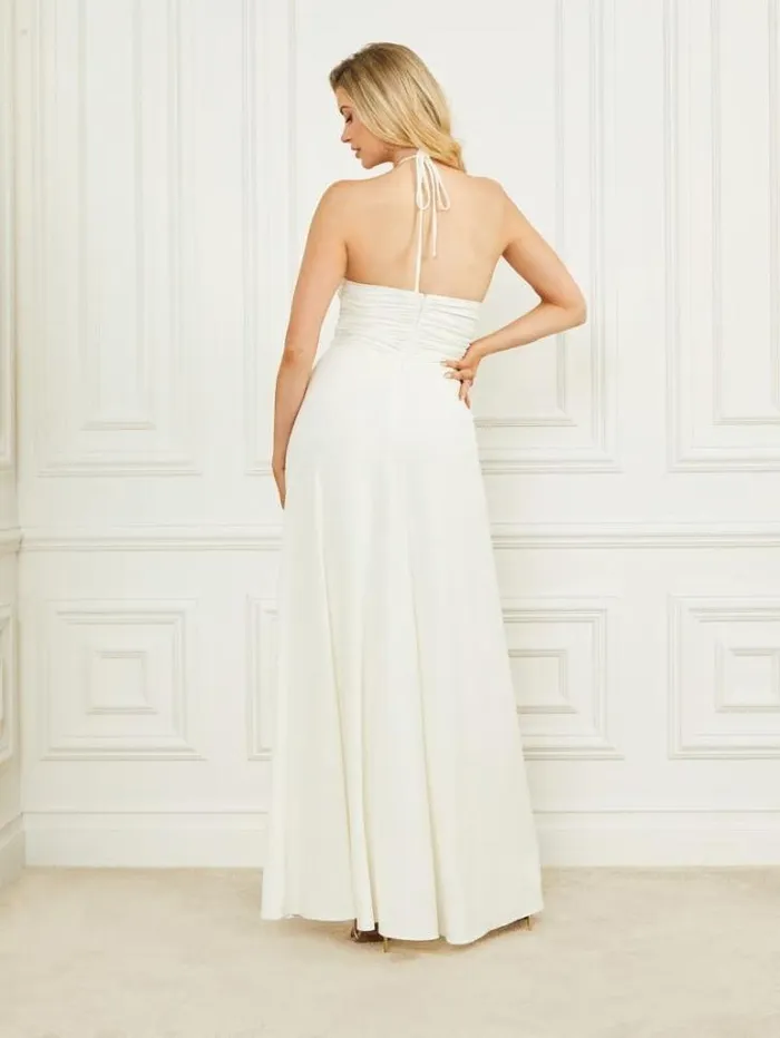 Dresses Women Marciano Frida Draped Jumpsuit Pale Pearl Dresses Women Marciano Frida Draped Jumpsuit Pale Pearl