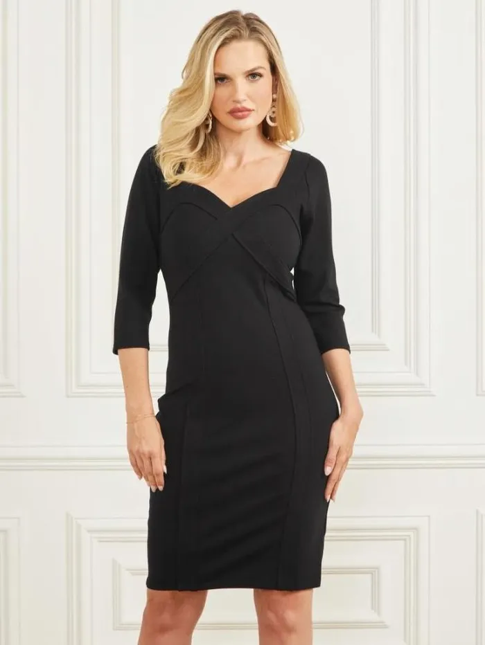 Dresses Women Marciano Maggie Midi Dress Black Dresses Women Marciano Maggie Midi Dress Black