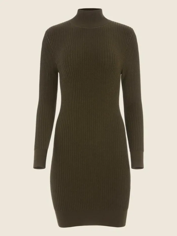 Dresses Women Marciano Sabrina Turtleneck Sweater Dress Espresso Brown