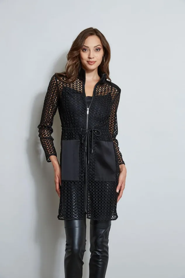 Elie Tahari Jackets and Blazers Lace Topper Jacket Black 8211 Women