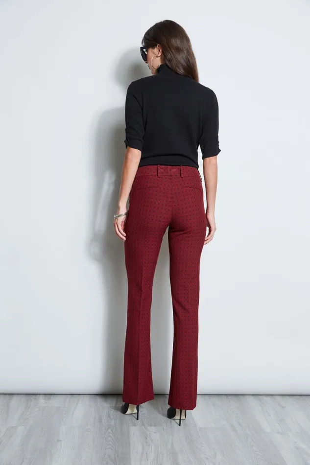 Elie Tahari Pants Deco Jacquard Fit and Flare Pant Multi 8211 Women