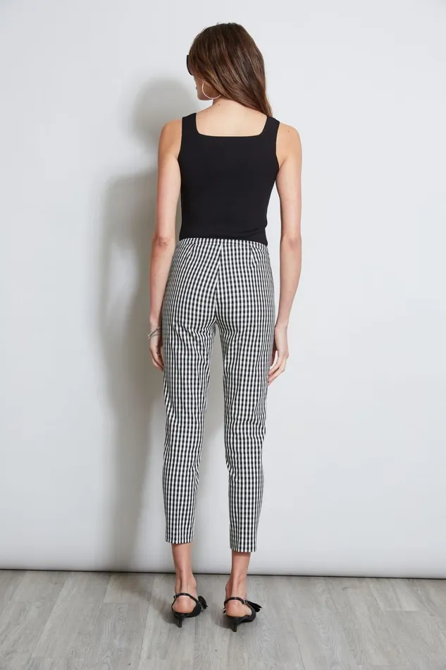 Elie Tahari Pants Gingham Skinny Pant Blackwhite 8211 Women