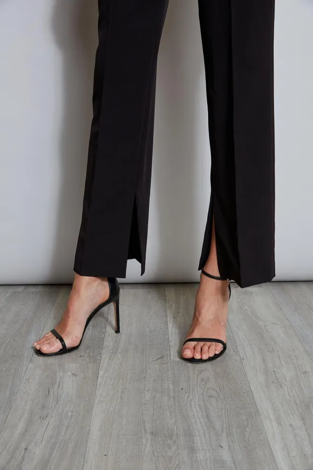 Elie Tahari Pants Inseam Slit Pant Noir 8211 Women