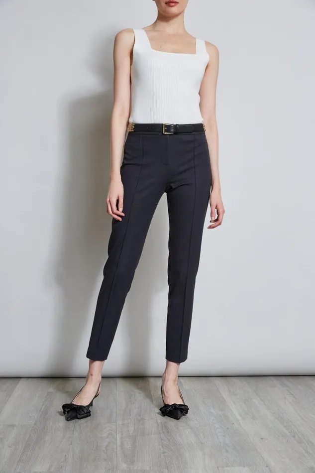 Elie Tahari Pants Slim Pintuck Pant Black 8211 Women