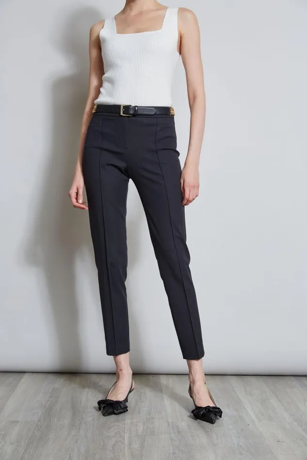 Elie Tahari Pants Slim Pintuck Pant Black 8211 Women