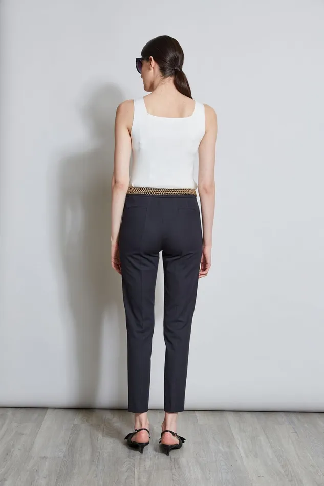 Elie Tahari Pants Slim Pintuck Pant Black 8211 Women