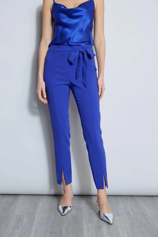 Elie Tahari Pants Slim Sash Pant Lapis 8211 Women