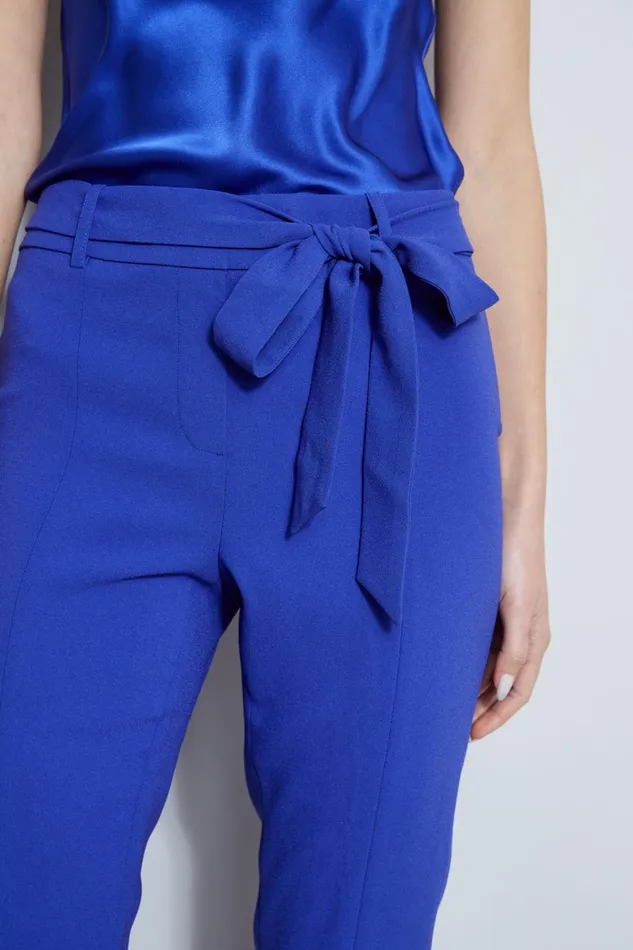 Elie Tahari Pants Slim Sash Pant Lapis 8211 Women