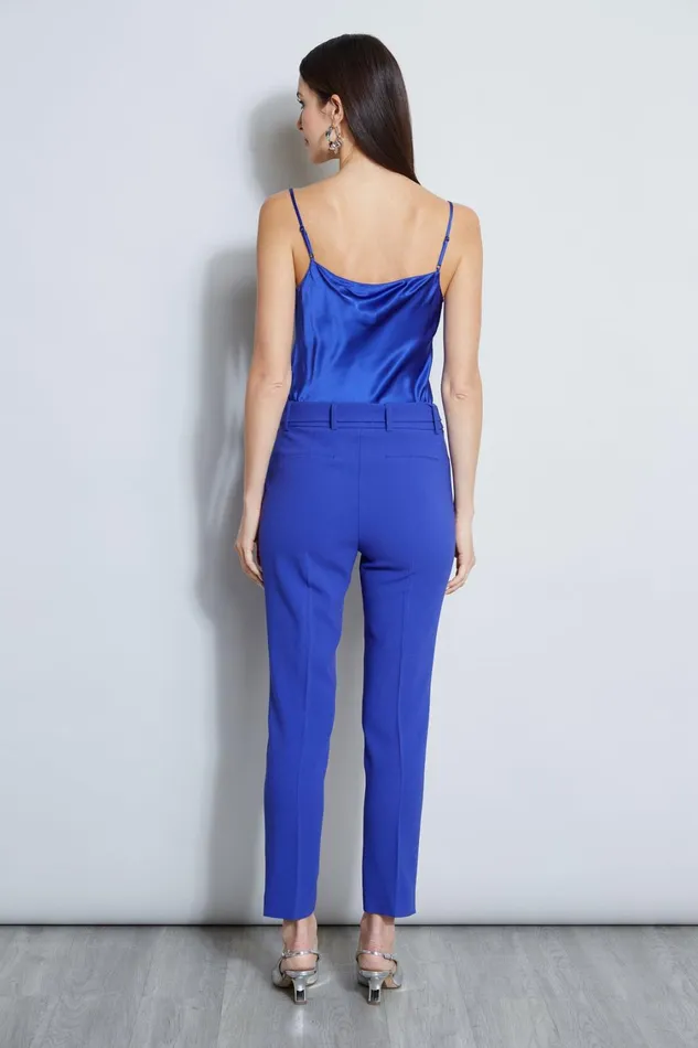 Elie Tahari Pants Slim Sash Pant Lapis 8211 Women