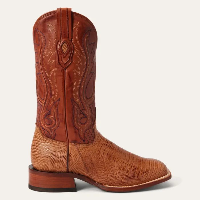 Exotics Men Stetson Arlington Teju Boot Tan