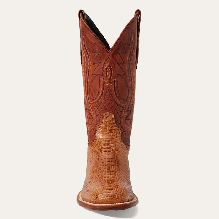 Exotics Men Stetson Arlington Teju Boot Tan