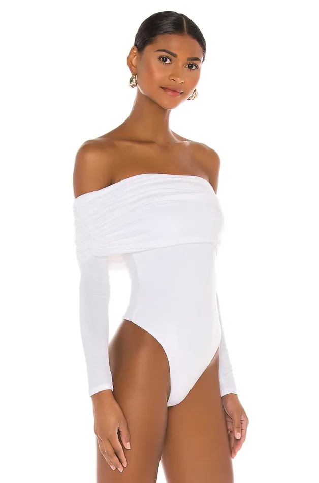 Fatima Bodysuit White Women Lovers and Friends Tops