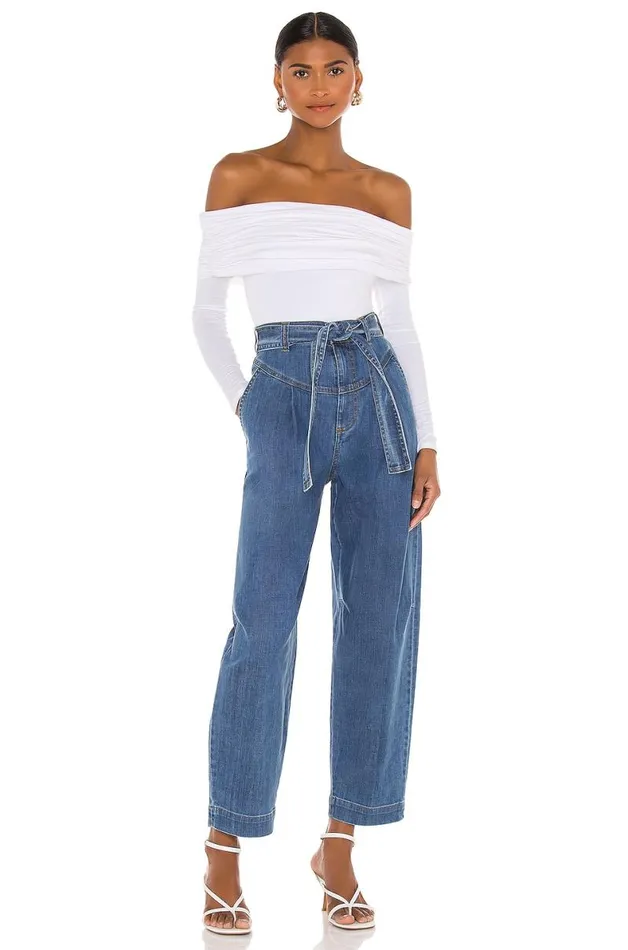 Fatima Bodysuit White Women Lovers and Friends Tops