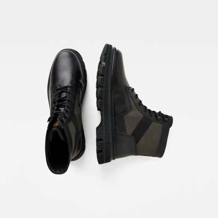 Footwear Men GStar RAW Vetar II High Leather Boots Black