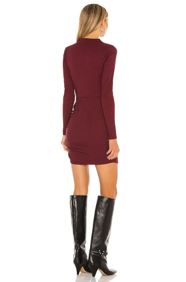 Freja Mini Dress Burgundy Women Lovers and Friends Dresses