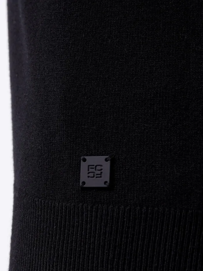French Connection Crew Neck Knit Jumper Black Man Knitwear