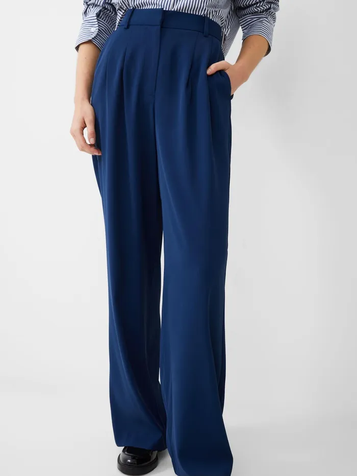 French Connection Harrie Tailored Trousers Midnight Blue Woman Trousers
