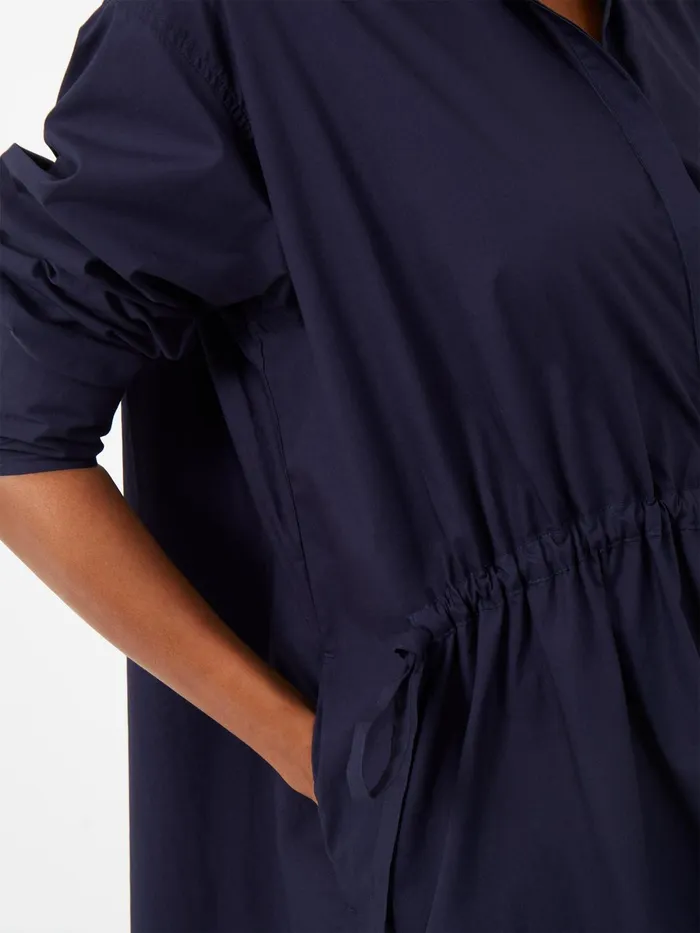 French Connection Rhodes Poplin Shirt Dress Marine Woman Dresses