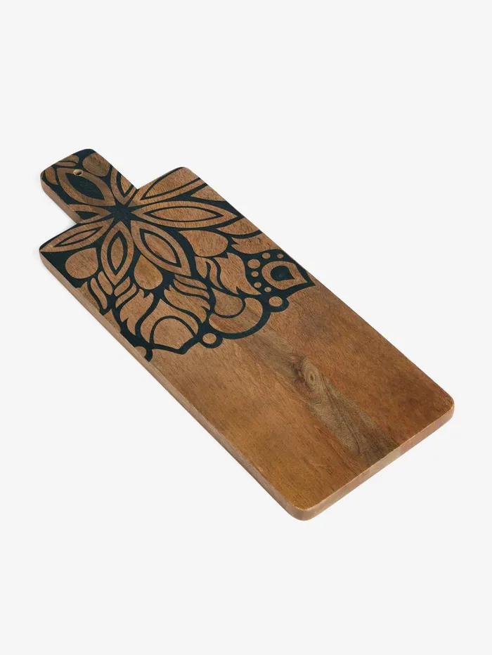 French Connection Watamu Serving Board Natural Wood Home Home Accessories