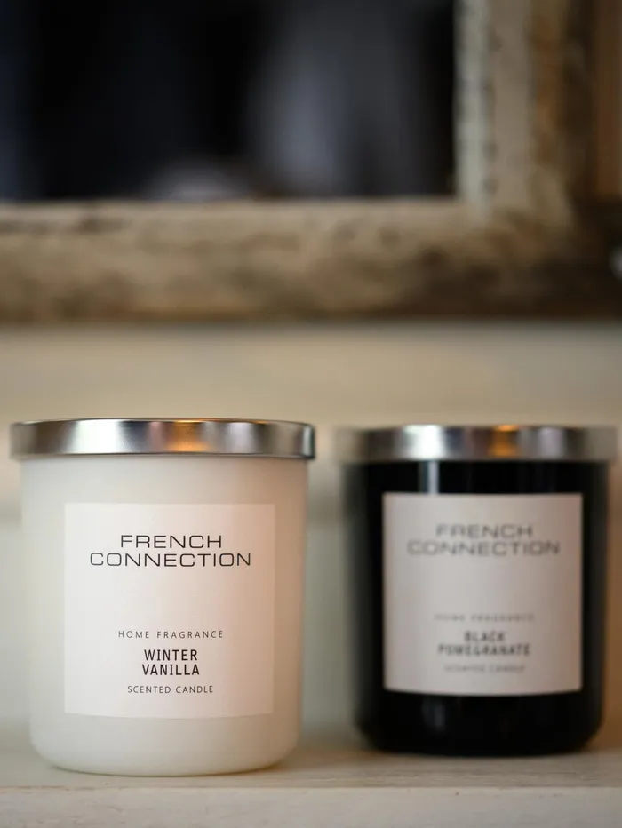 French Connection Winter Vanilla Classic 245g Candle Natural Home Home Accessories