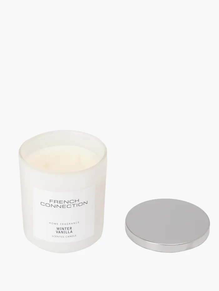 French Connection Winter Vanilla Classic 245g Candle Natural Home Home Accessories