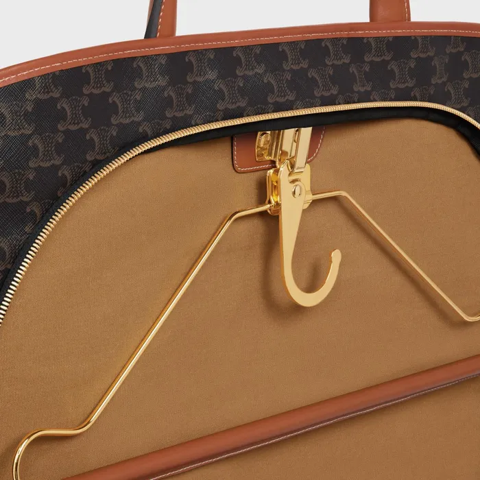 Garment Bag In Triomphe Canvas And Calfskin Tan Men CELINE BUSINESS AND TRAVEL BAGS Garment Bag In Triomphe Canvas And Calfskin Tan Men CELINE BUSINESS AND TRAVEL BAGS