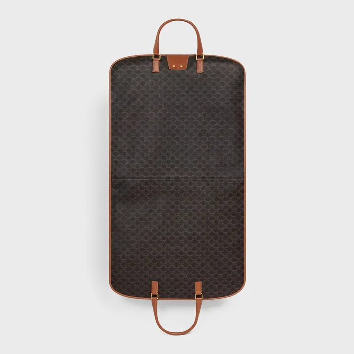 Garment Bag In Triomphe Canvas And Calfskin Tan Men CELINE BUSINESS AND TRAVEL BAGS Garment Bag In Triomphe Canvas And Calfskin Tan Men CELINE BUSINESS AND TRAVEL BAGS