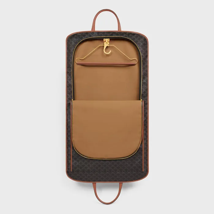 Garment Bag In Triomphe Canvas And Calfskin Tan Men CELINE BUSINESS AND TRAVEL BAGS Garment Bag In Triomphe Canvas And Calfskin Tan Men CELINE BUSINESS AND TRAVEL BAGS