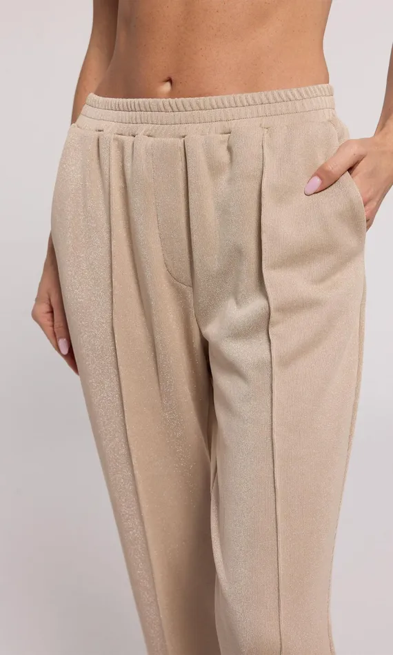 Generation Love Clothing Hollis Shimmer Sweatpants Truffle Women Pants