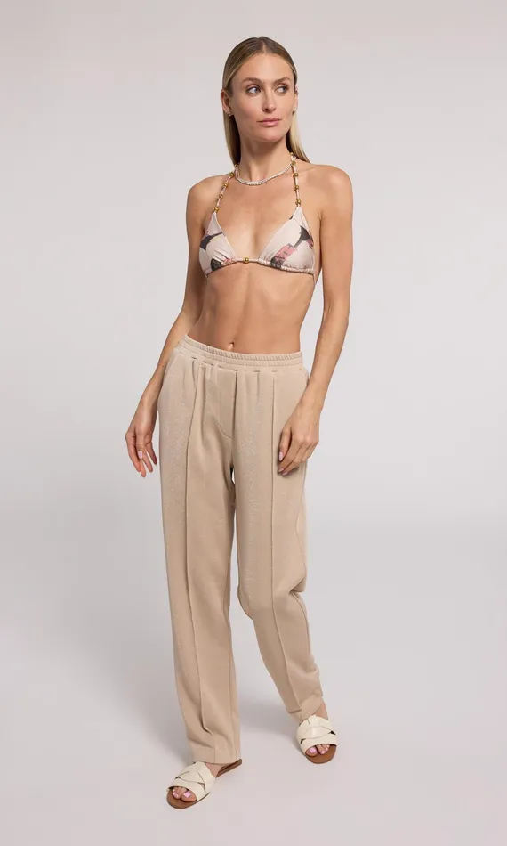 Generation Love Clothing Hollis Shimmer Sweatpants Truffle Women Pants