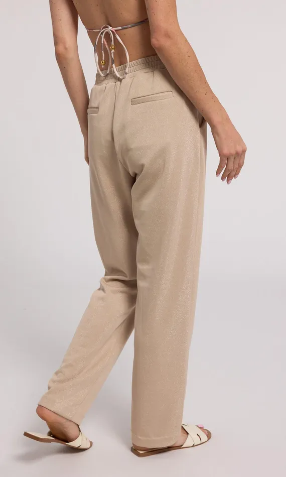 Generation Love Clothing Hollis Shimmer Sweatpants Truffle Women Pants