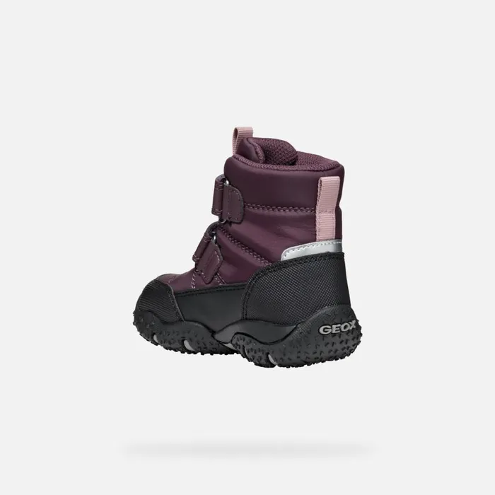 Geox Ankle Boots BALTIC ABX BABY Dark BurgundyBlack Waterproof Boots Dark Burgundyblack 8211 Kids
