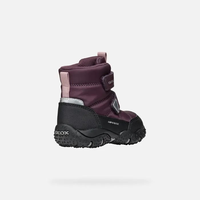 Geox Ankle Boots BALTIC ABX BABY Dark BurgundyBlack Waterproof Boots Dark Burgundyblack 8211 Kids