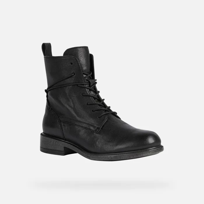 Geox Ankle Boots CATRIA A Combat Boots Black Woman Geox Black 8211 Woman