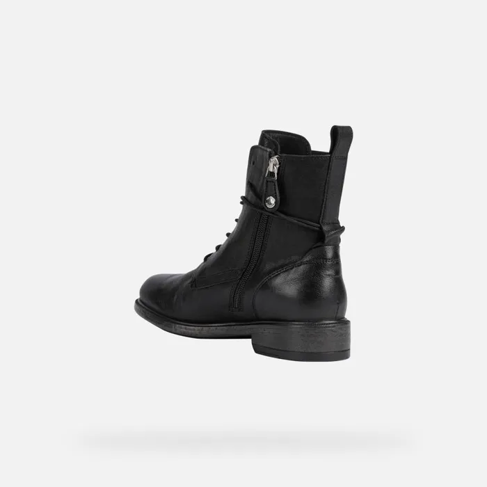 Geox Ankle Boots CATRIA A Combat Boots Black Woman Geox Black 8211 Woman