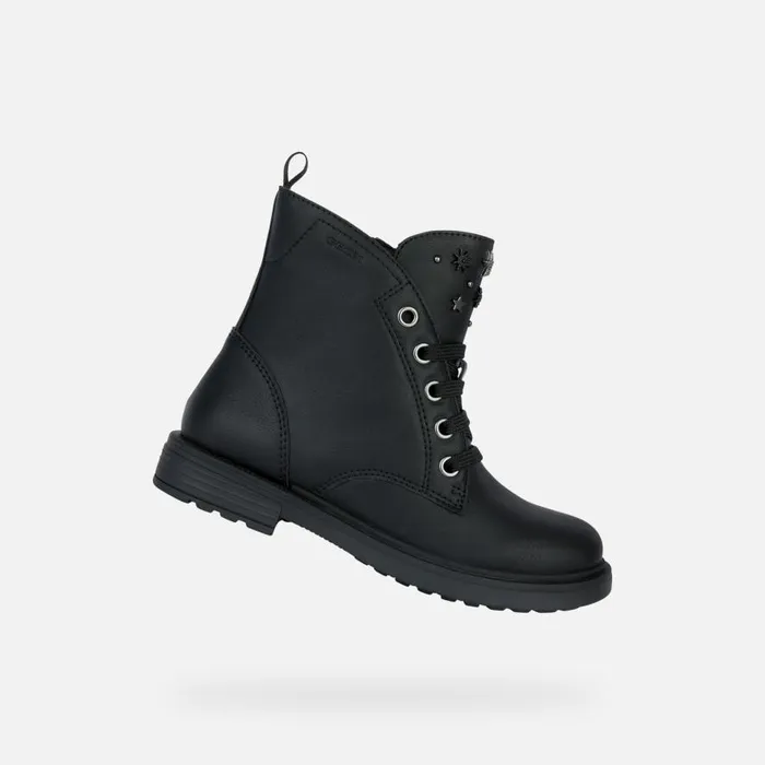 Geox Ankle Boots ECLAIR I Combat Boots Black Junior Girl Geox Blackgun 8211 Kids Geox Ankle Boots ECLAIR I Combat Boots Black Junior Girl Geox Blackgun 8211 Kids