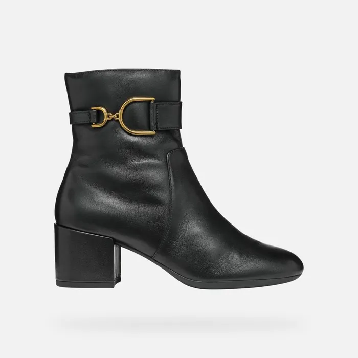 Geox Ankle Boots ELEANA B Medium Heel Ankle Boots Black Woman Geox Black 8211 Woman