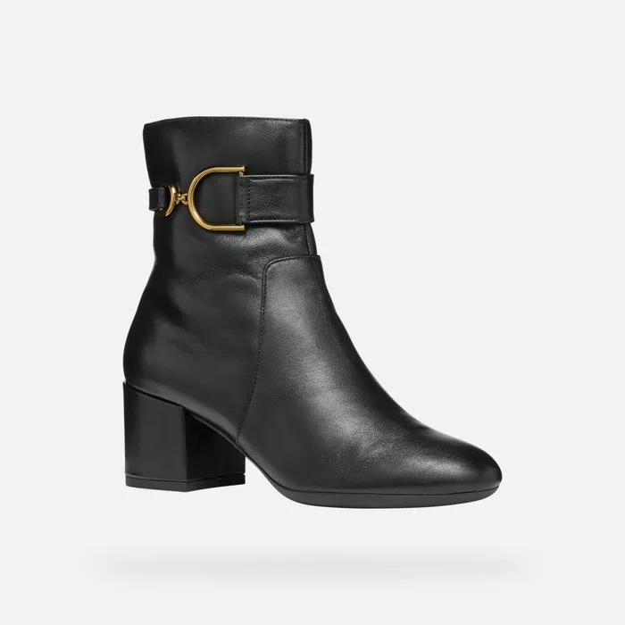 Geox Ankle Boots ELEANA B Medium Heel Ankle Boots Black Woman Geox Black 8211 Woman