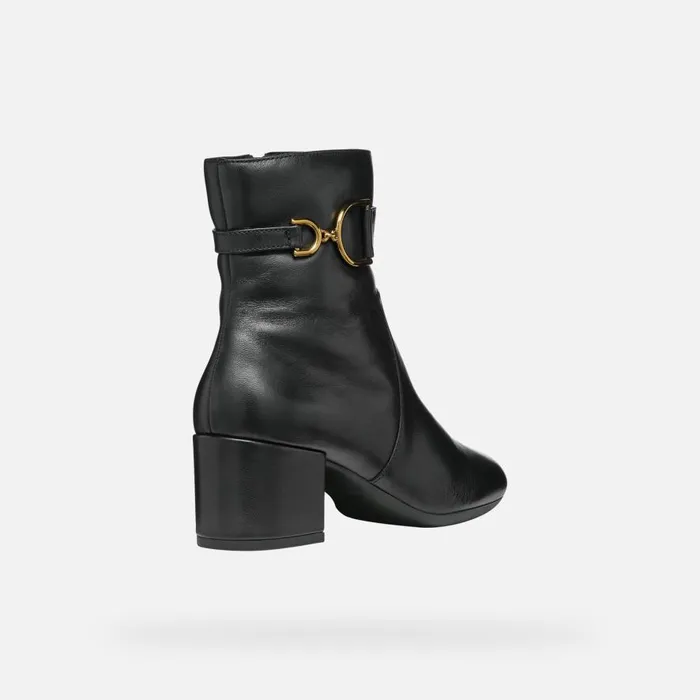 Geox Ankle Boots ELEANA B Medium Heel Ankle Boots Black Woman Geox Black 8211 Woman