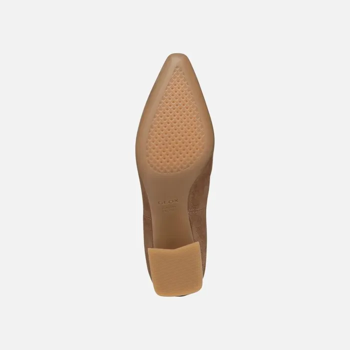 Geox Ankle Boots GISELDA WOMAN Mud Medium Heel Ankle Boots Mud 8211 Woman