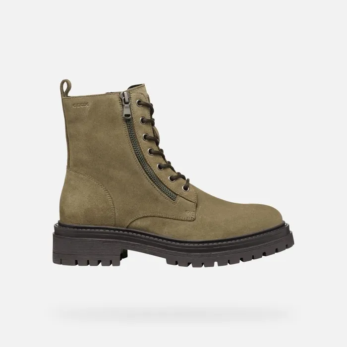 Geox Ankle Boots IRIDEA WOMAN Musk Combat Boots Musk 8211 Woman