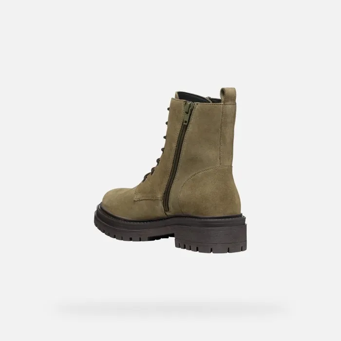 Geox Ankle Boots IRIDEA WOMAN Musk Combat Boots Musk 8211 Woman