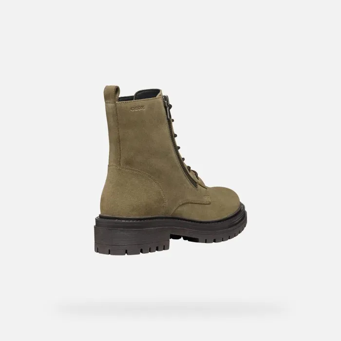 Geox Ankle Boots IRIDEA WOMAN Musk Combat Boots Musk 8211 Woman