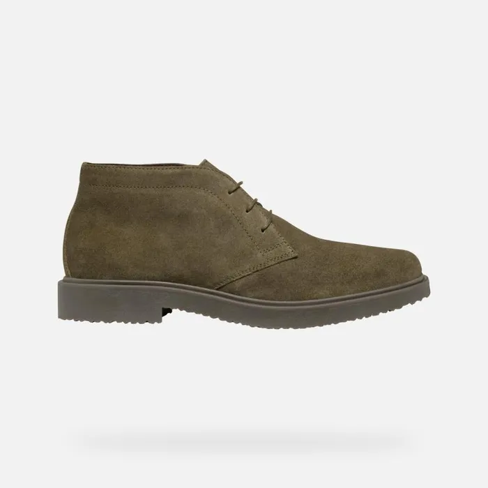 Geox Ankle Boots MASSIMIANO MAN Military Suede Ankle Boots Military 8211 Man