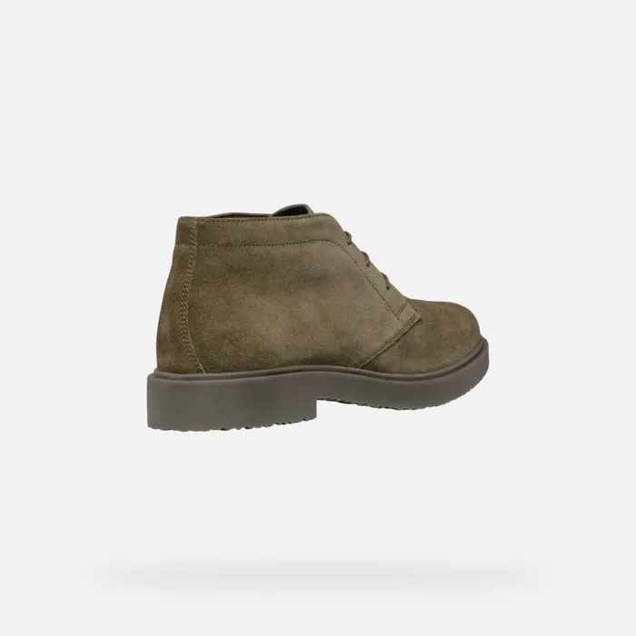 Geox Ankle Boots MASSIMIANO MAN Military Suede Ankle Boots Military 8211 Man