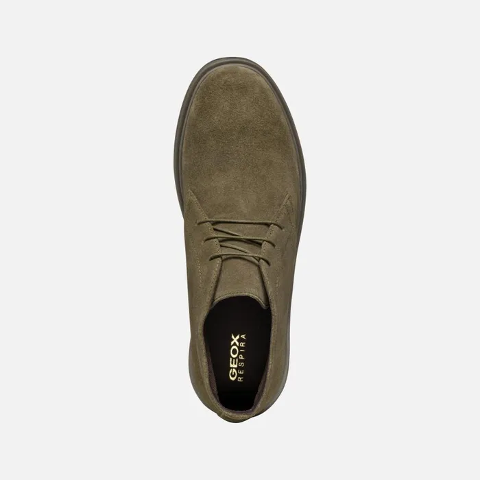 Geox Ankle Boots MASSIMIANO MAN Military Suede Ankle Boots Military 8211 Man