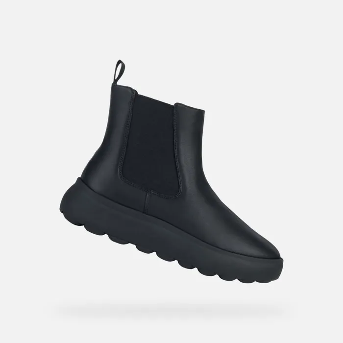 Geox Ankle Boots SPHERICA EC41 A Chelsea Boots Black Woman Geox Black 8211 Woman Geox Ankle Boots SPHERICA EC41 A Chelsea Boots Black Woman Geox Black 8211 Woman
