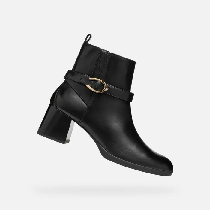 Geox Ankle Boots WALK PLEASURE 55 WOMAN Black Medium Heel Ankle Boots Black 8211 Woman Geox Ankle Boots WALK PLEASURE 55 WOMAN Black Medium Heel Ankle Boots Black 8211 Woman