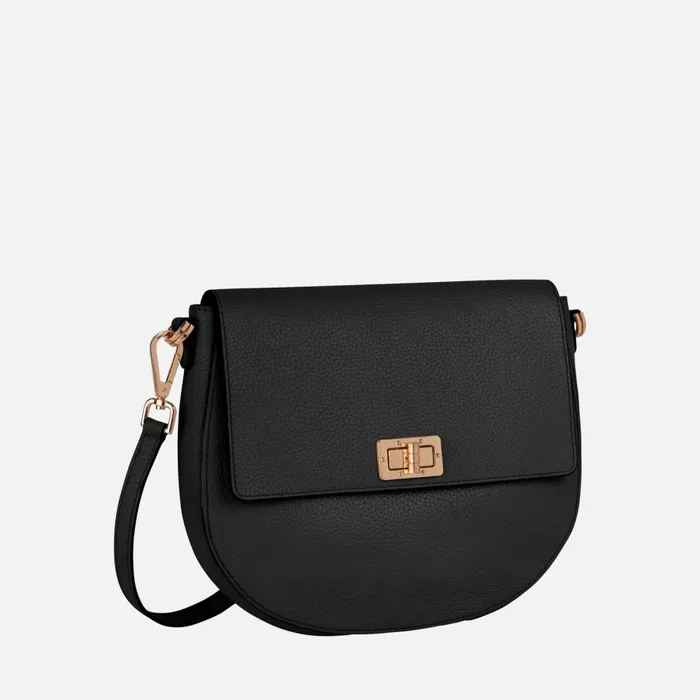 Geox Bags FLAVIE A Women039s Black Shoulder Bag Online Store Black 8211 Woman